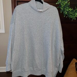 NWOT Gray Mockneck Sweatshirt